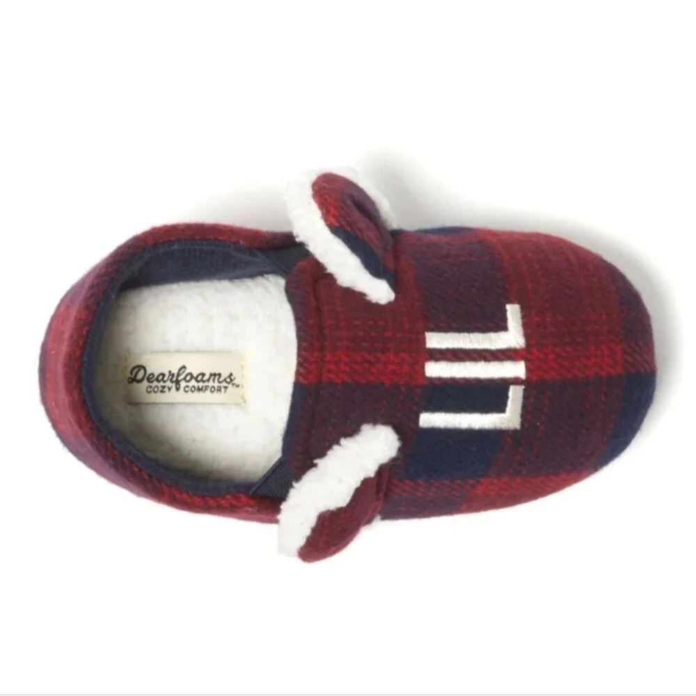 Dearfoams Cozy Comfort Kids Little Bear Classic Slippers Siz e 5/6
